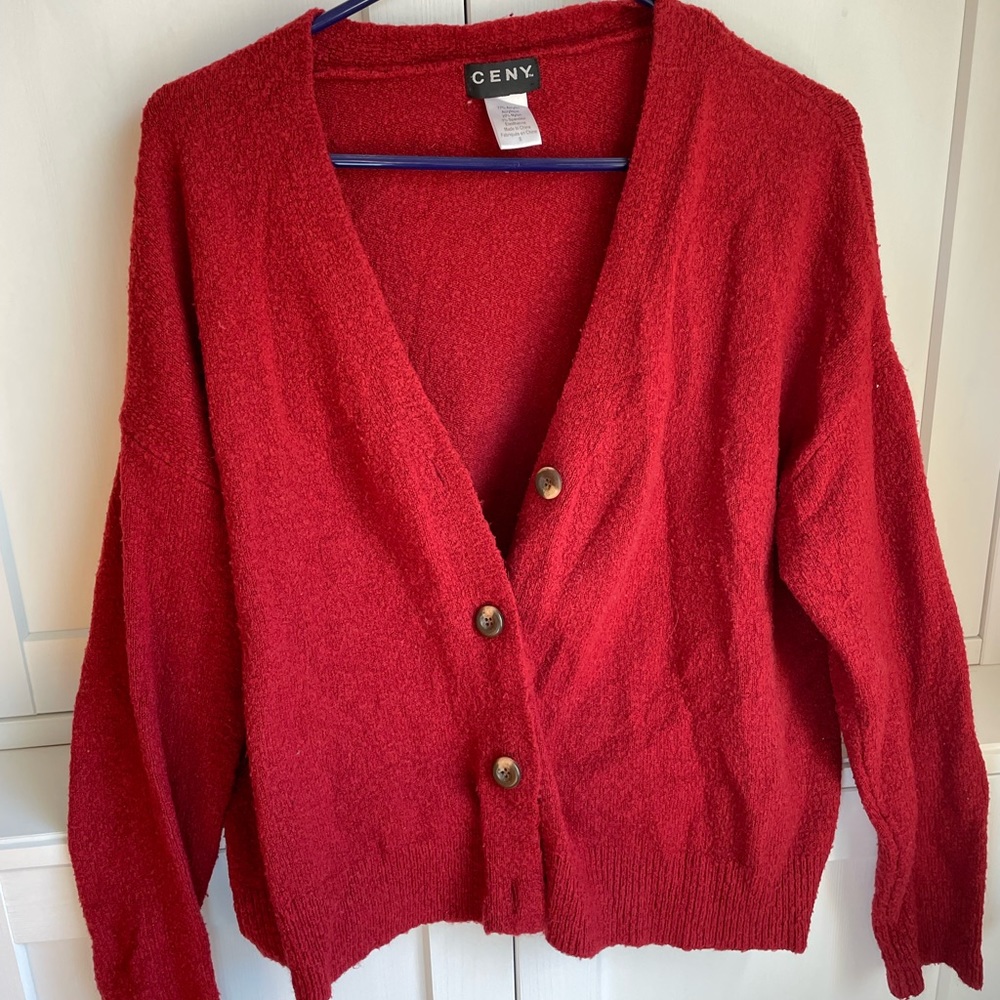 Red Slouchy cardigan